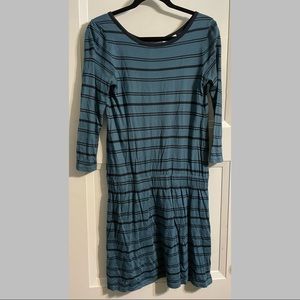 Stem Striped Open Backed Dress